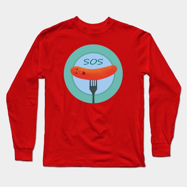 Save the sausage Long Sleeve T-Shirt by Vladkramer